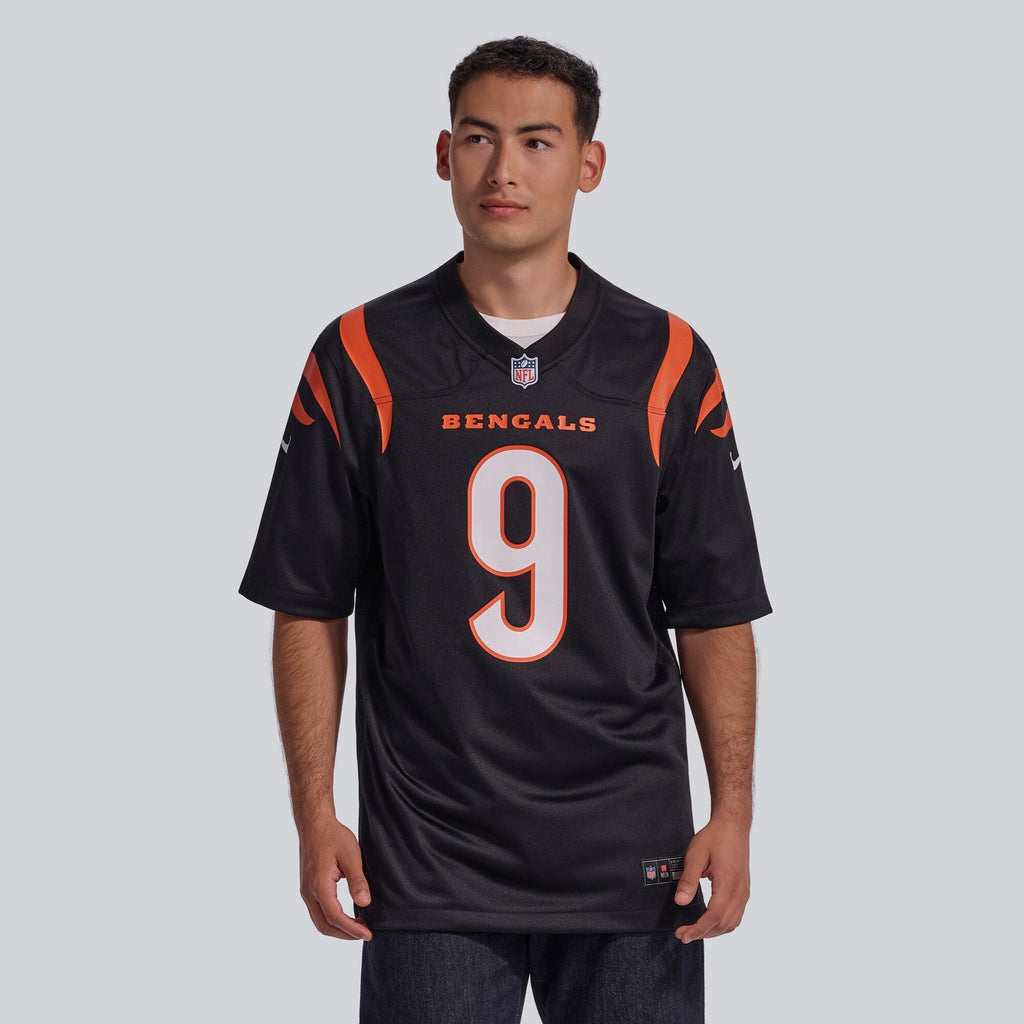 Cincinnati Bengals Joe Burrow Black Player Game Football Jersey