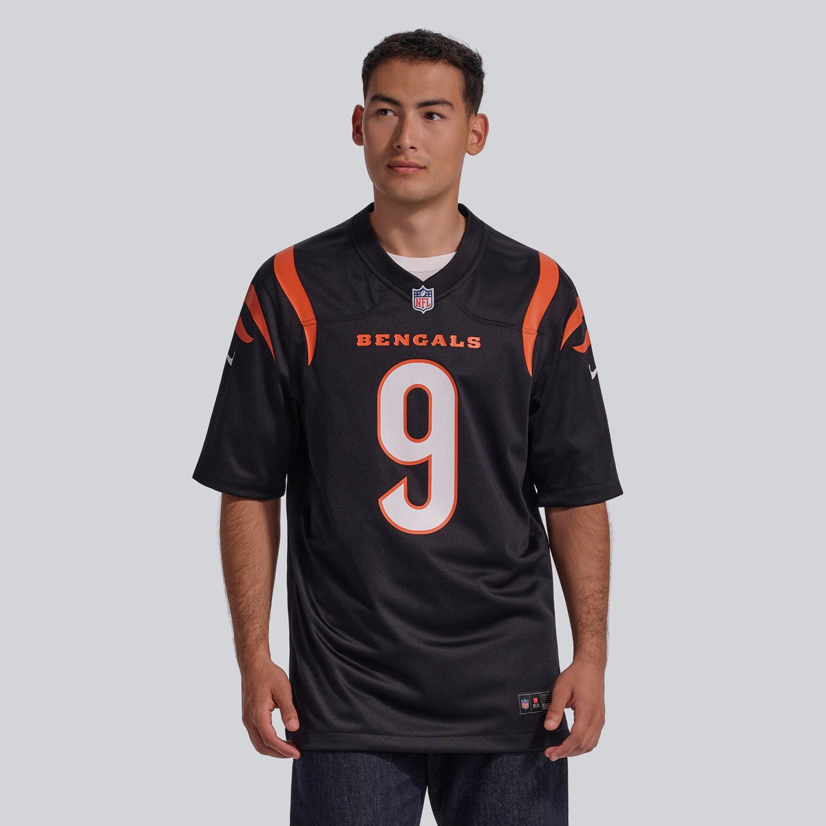 Cincinnati Bengals Joe Burrow Black Player Game Football Jersey