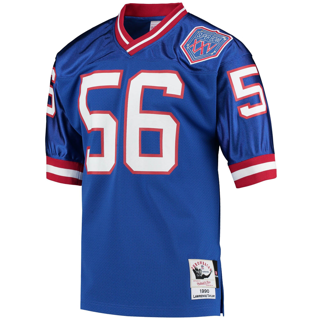 New York Giants 1990 Lawrence Taylor Royal Throwback Retired Player Football Jersey