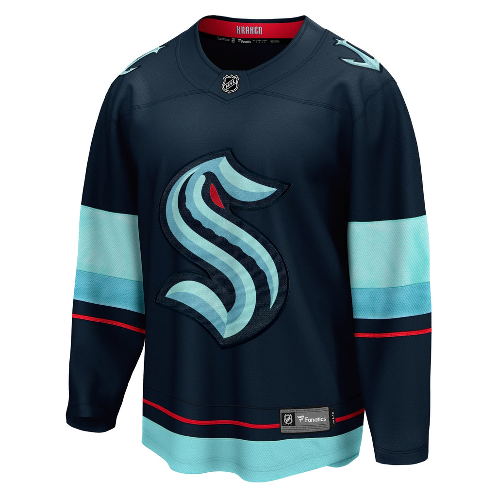 Seattle Kraken Deep Sea Blue Home Breakaway Hockey Jersey