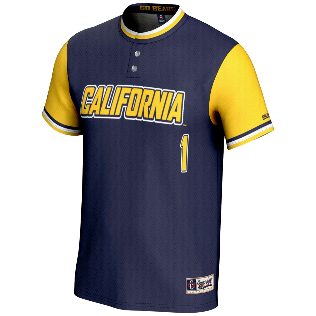 #1 Cal Bears Lightweight Softball Jersey - Navy