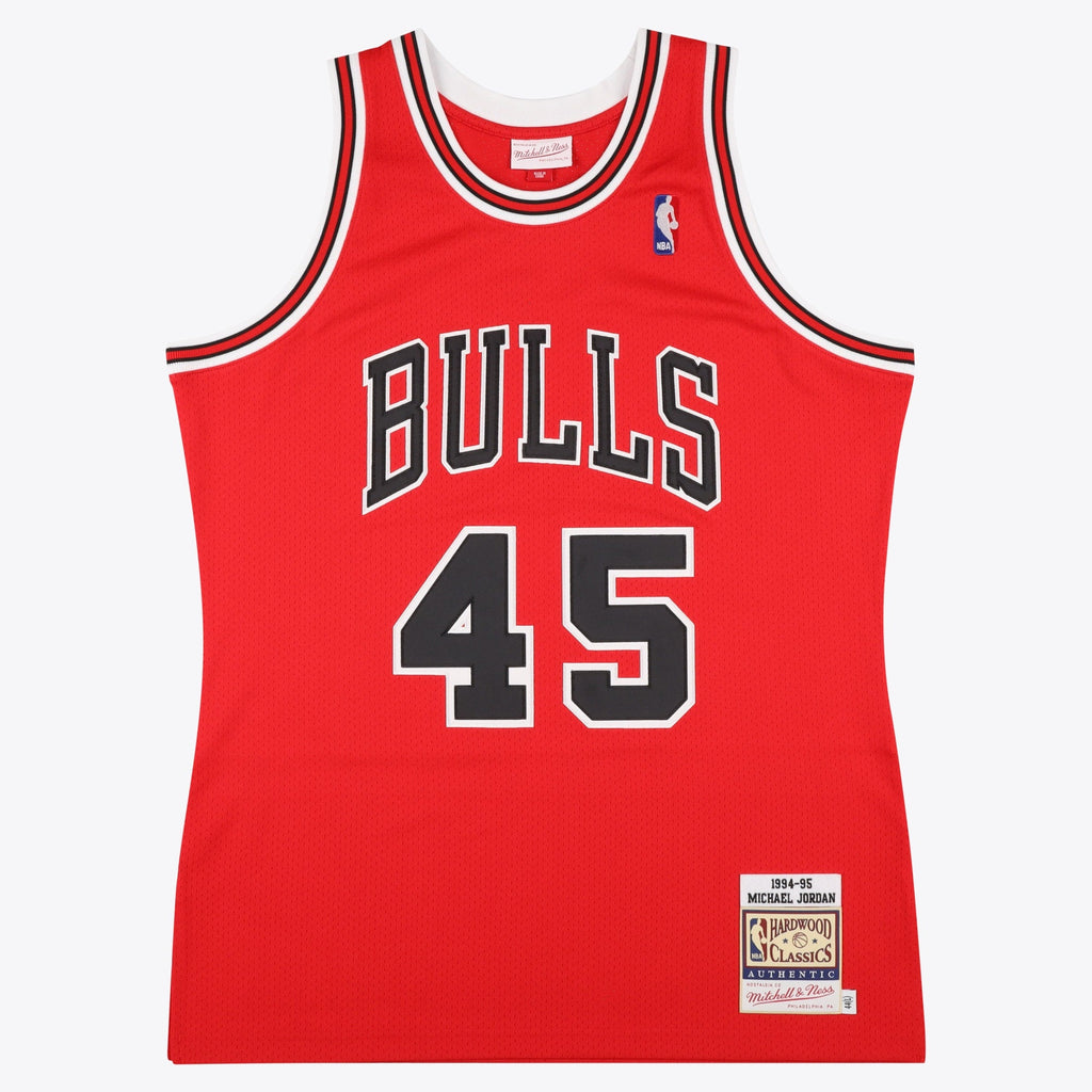 Chicago Bulls Michael Jordan 1994-95 Road 45 Jersey - Red