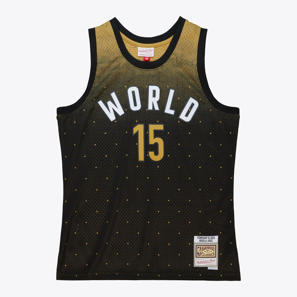 NBA Nikola Jokic 2016 World Jersey All-Star - Black/Gold - Style 204329837