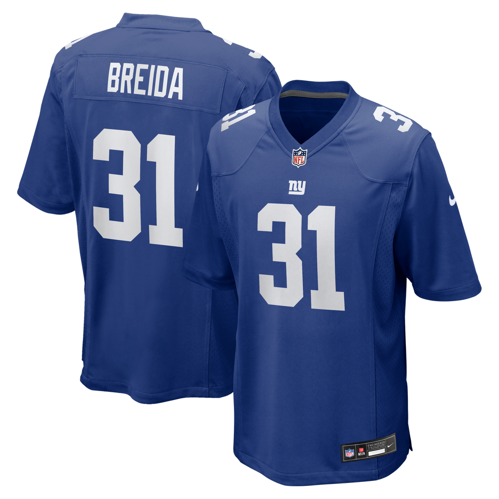 New York Giants Matt Breida Royal Game Football Jersey
