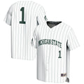 #1 White Michigan State Spartans Lightweight Baseball Jersey