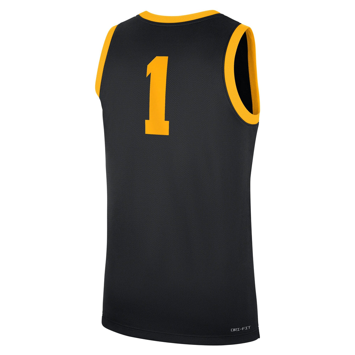 #1 Iowa Hawkeyes Road Replica Jersey - Black