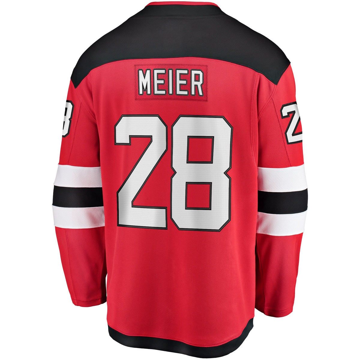 New Hockey Jersey Devils Timo Meier Red Home Breakaway Jersey