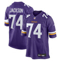 Minnesota Vikings Donovan Jackson Purple Game Player Football Jersey