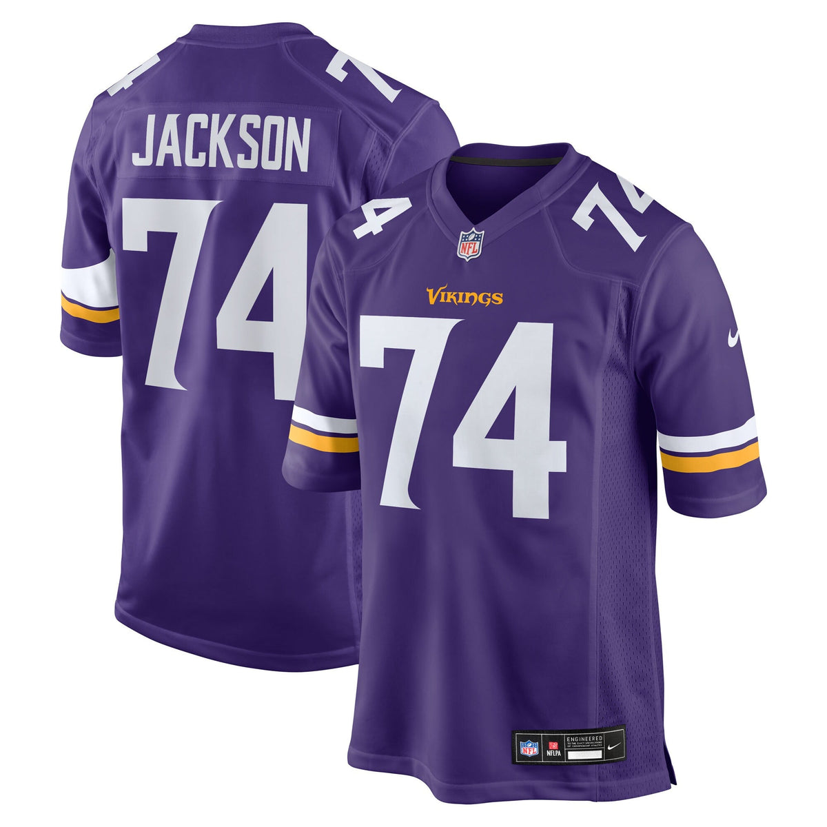Minnesota Vikings Donovan Jackson Purple Game Player Football Jersey