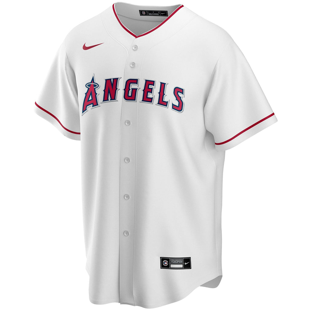 Los Angeles Angels White Home Replica Custom Baseball Jersey