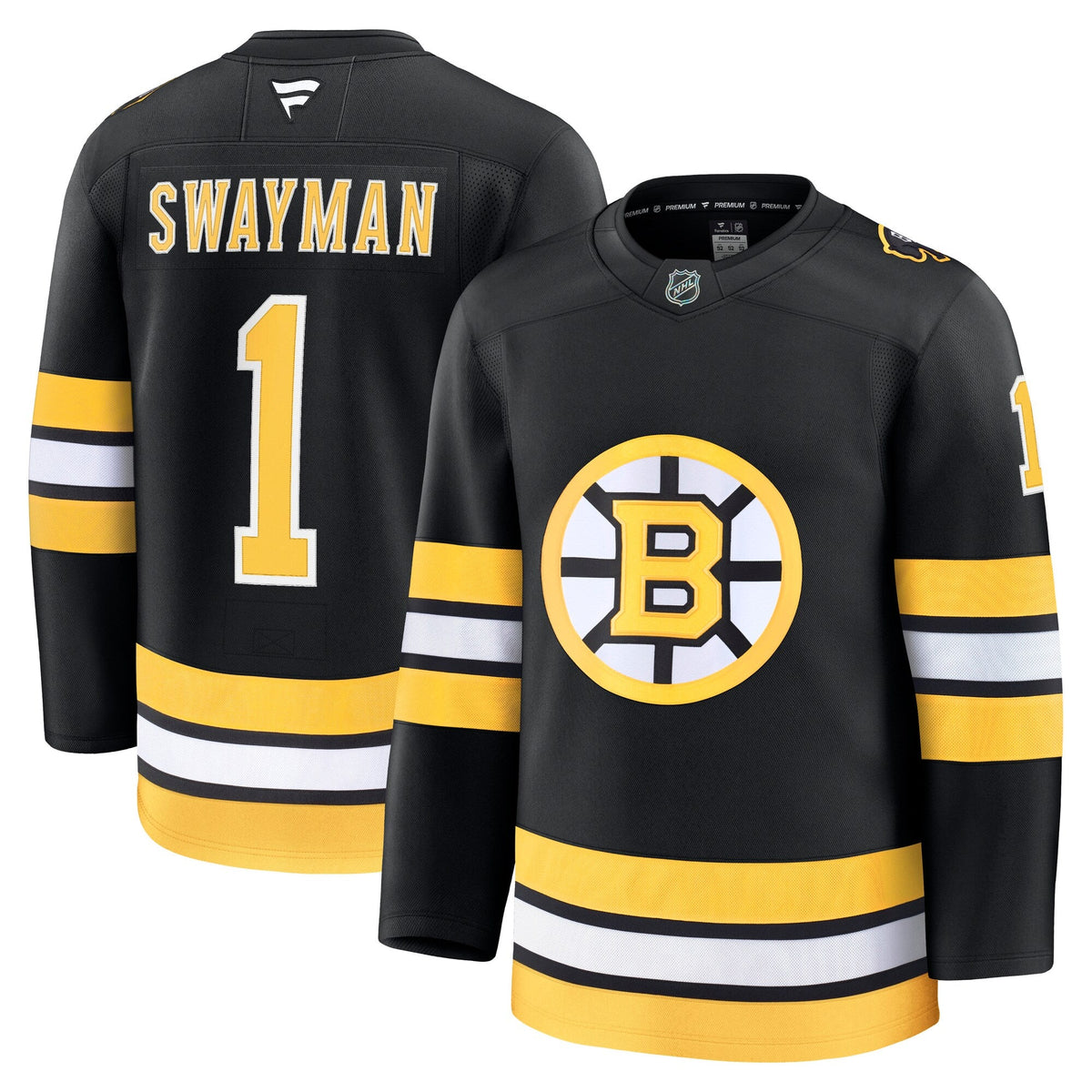 Boston Bruins Jeremy Swayman Black Home Premium Jersey