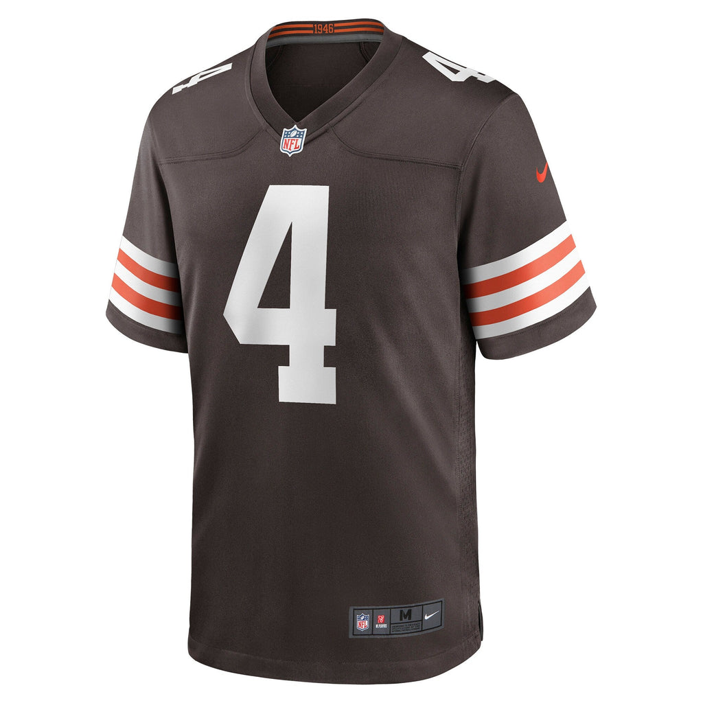 Cleveland Browns Deshaun Watson Brown Game Football Jersey