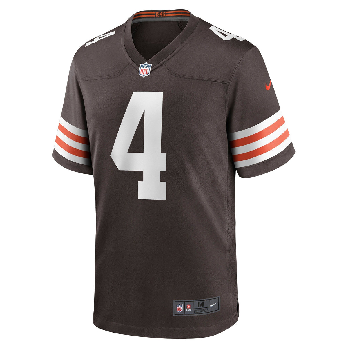 Cleveland Browns Deshaun Watson Brown Game Football Jersey