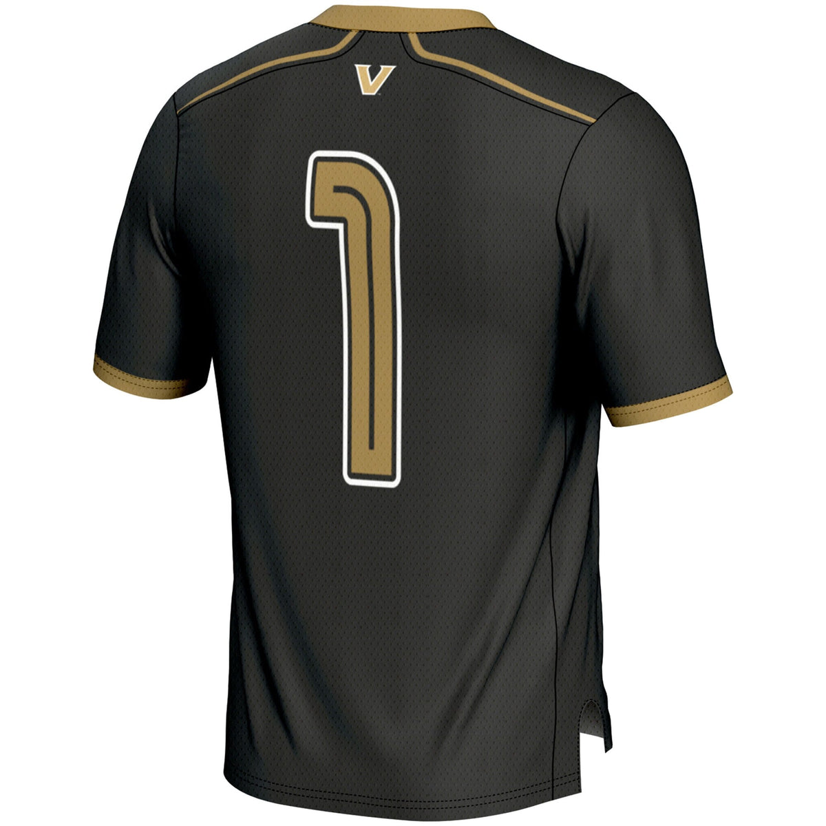 #1 Vanderbilt Commodores Lightweight Lacrosse Jersey - Black