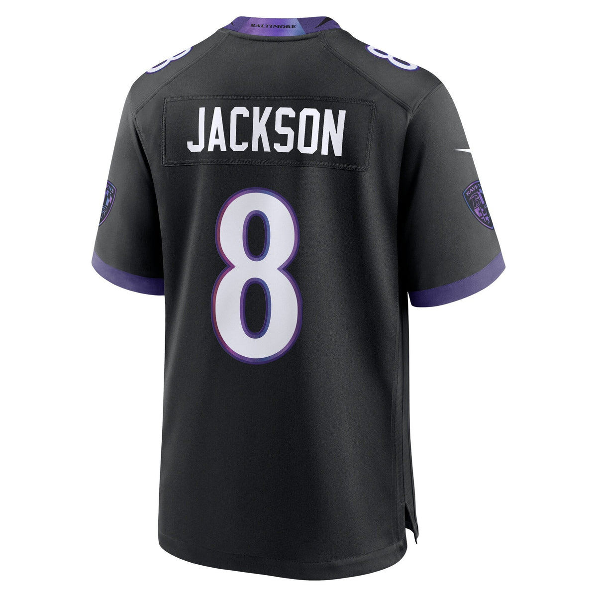 Baltimore Ravens Lamar Jackson Black Alternate Game Football Jersey