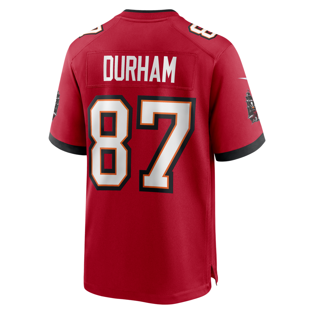 Tampa Bay Buccaneers Payne Durham Red Game Football Jersey