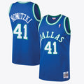 Dallas Mavericks Dirk Nowitzki 1998 Hardwood Classics Road Swingman Jersey - Royal