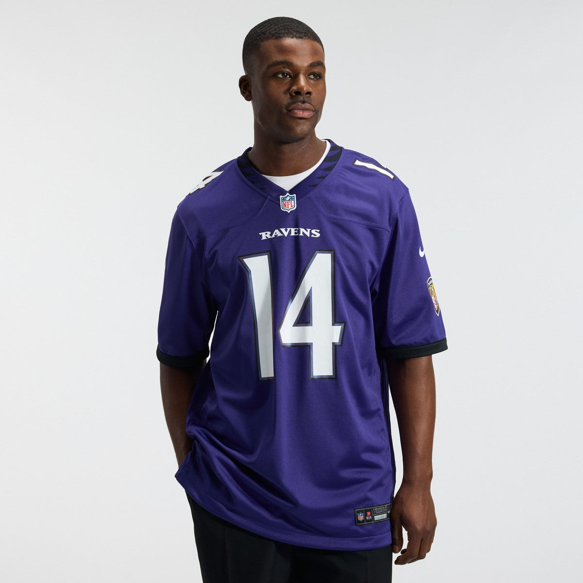 Baltimore Ravens Kyle Hamilton Purple Team Game Football Jersey