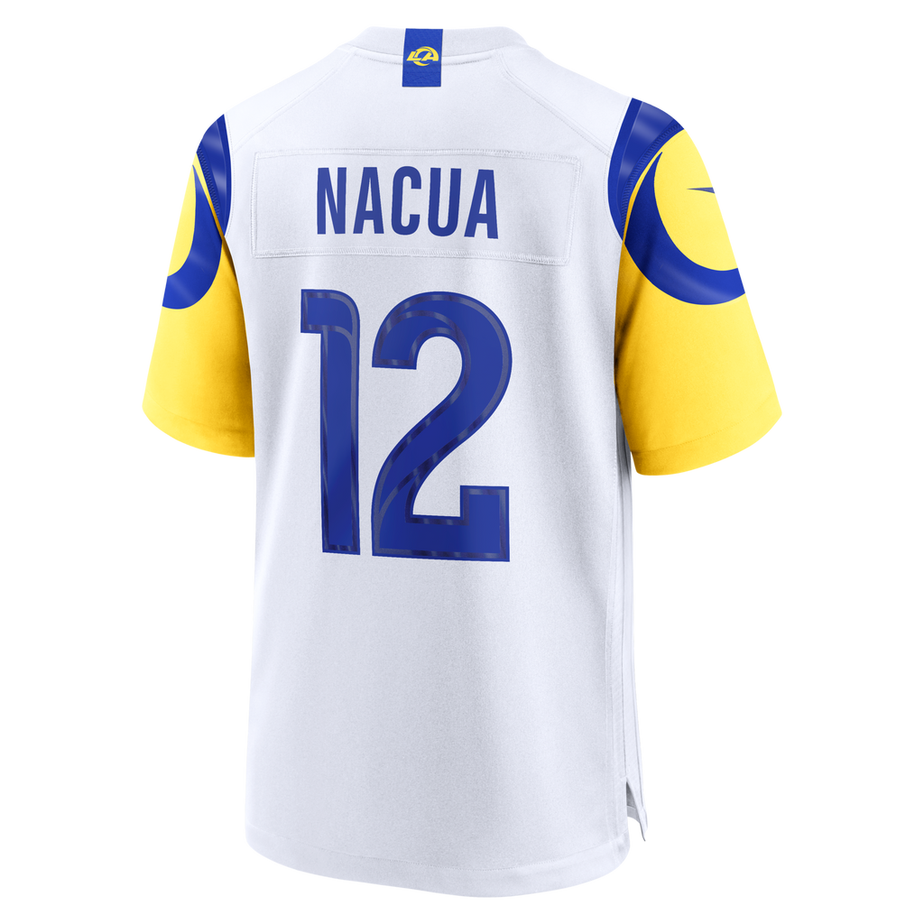 Los Angeles Rams Puka Nacua White White Game Player Football Jersey