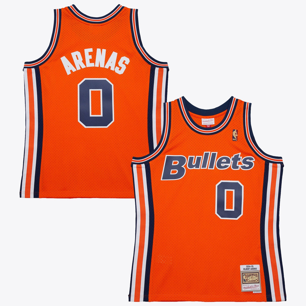 Washington Bullets Gilbert Arenas 2004 Alternate Jersey - Orange