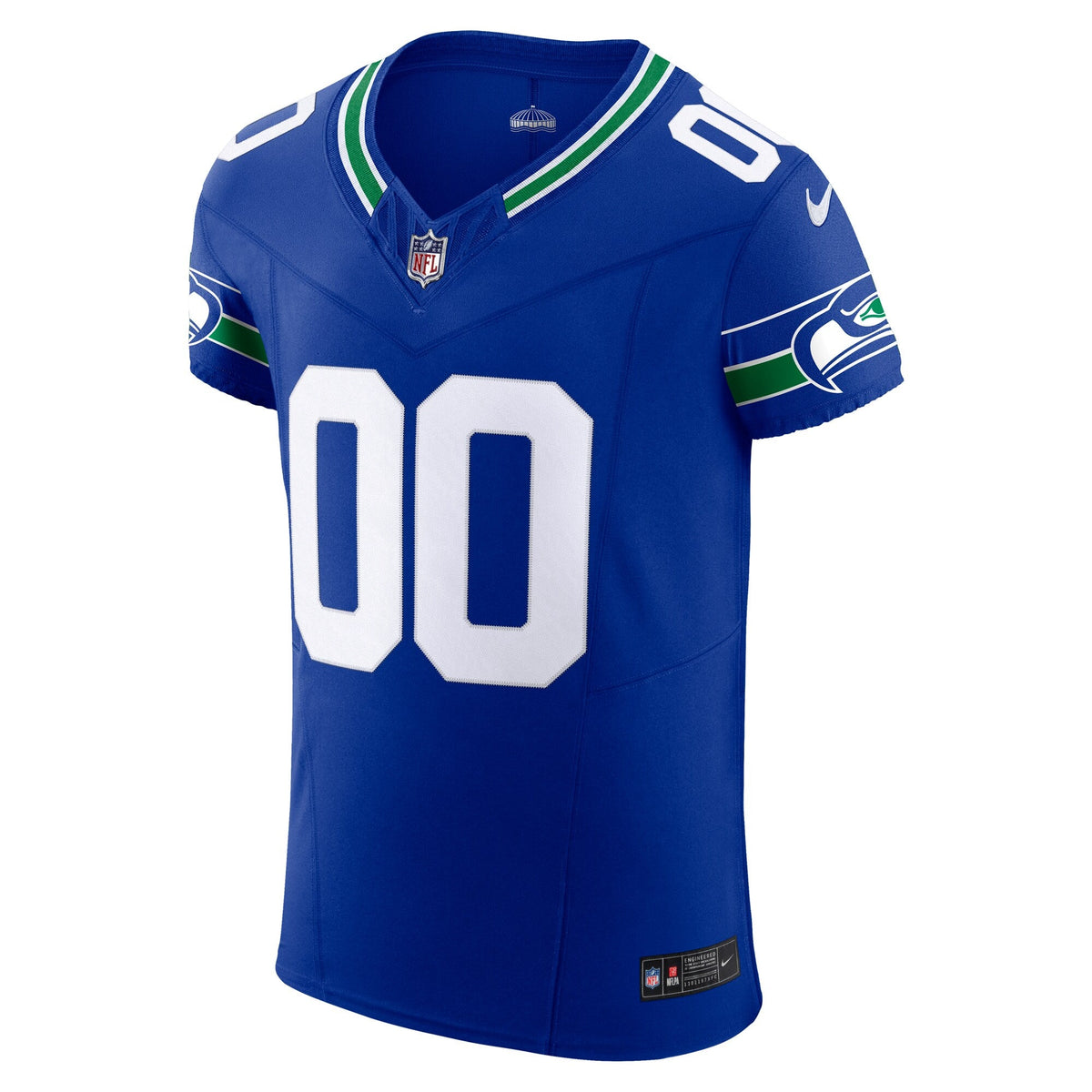 Seattle Seahawks Royal Alternate Vapor F.U.S.E. Elite Custom Football Jersey