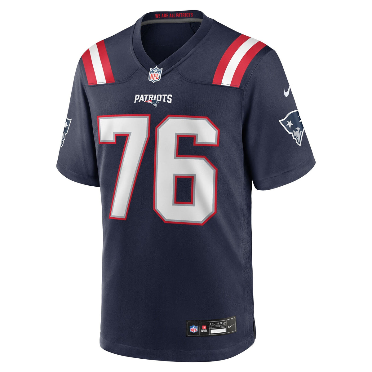 New England Patriots Morgan Moses Navy Team Game Football Jersey