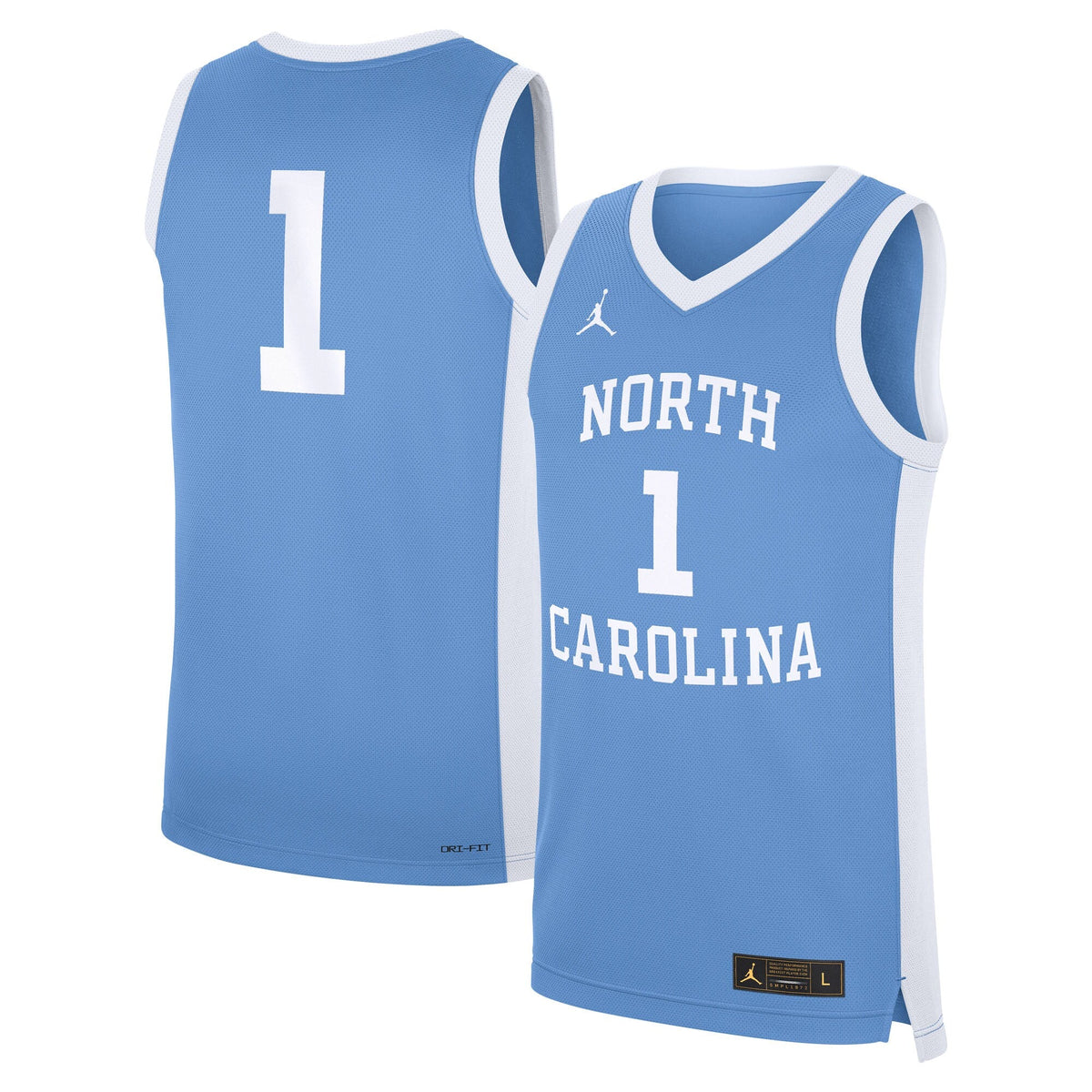 #1 Carolina Blue North Carolina Tar Heels Alternate Replica Jersey