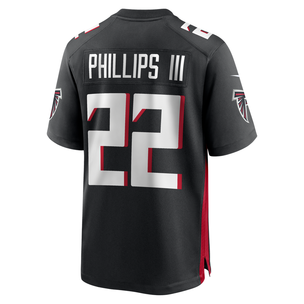 Atlanta Falcons Clark Phillips III Black Team Game Football Jersey