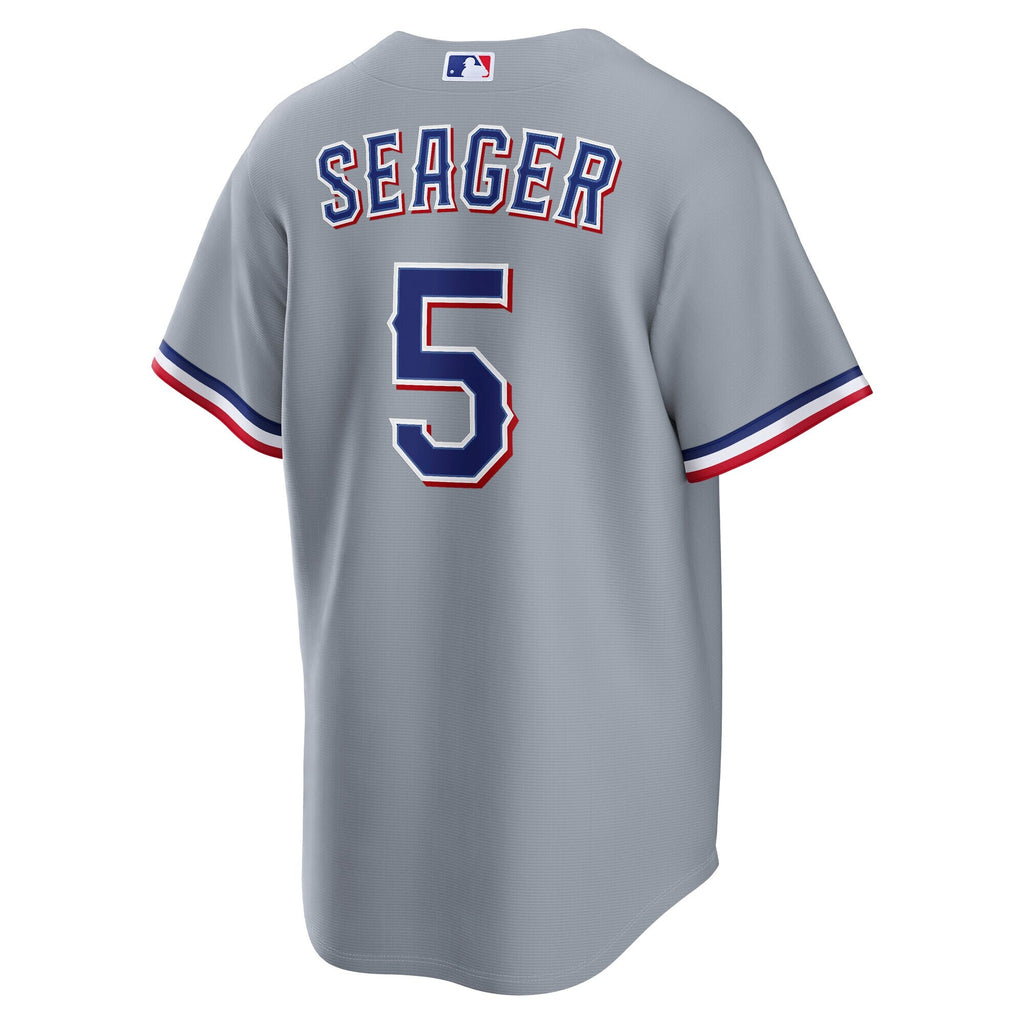 Texas Rangers Corey Seager Gray Road Replica Baseball Jersey