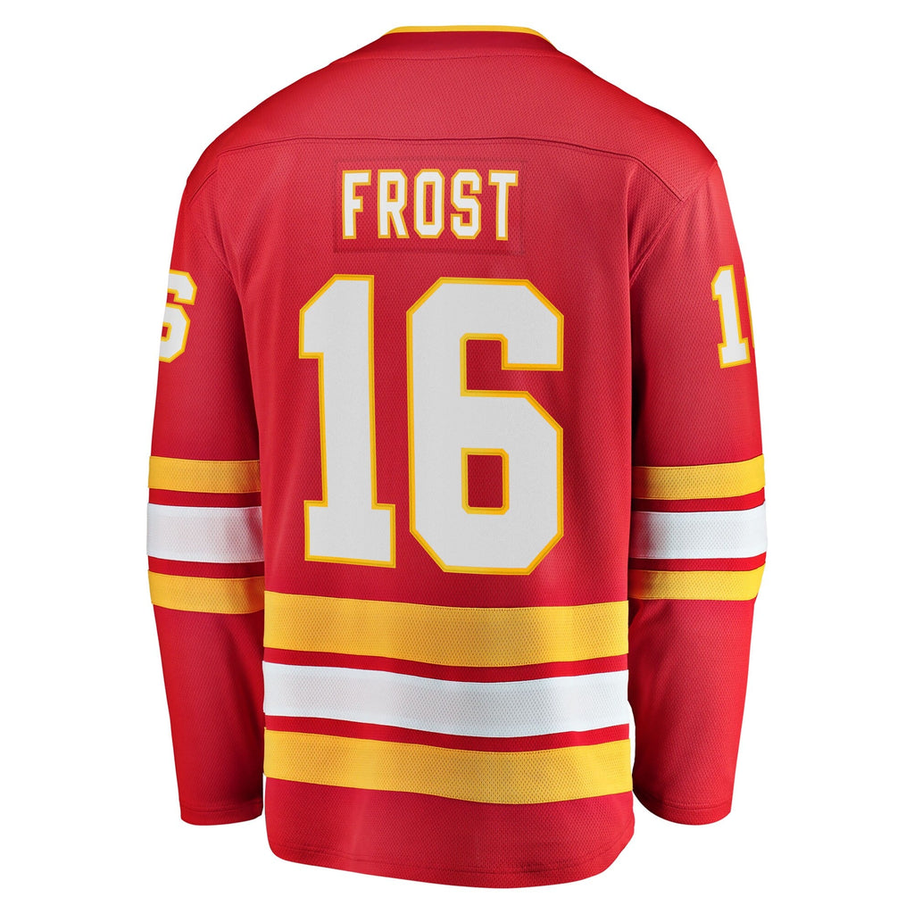 Calgary Flames Morgan Frost Red Home Breakaway Hockey Jersey