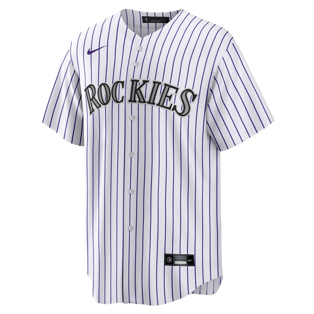 Colorado Rockies Hunter Goodman White Home Replica Baseball Jersey