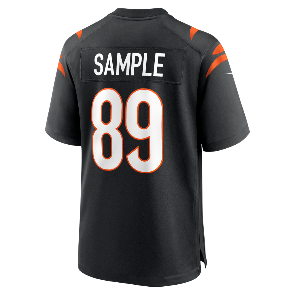 Cincinnati Bengals Drew Sample Black Game Football Jersey