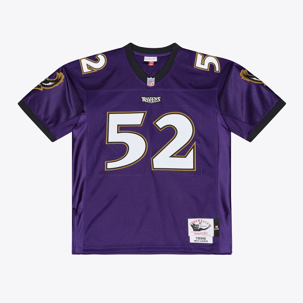 Baltimore Ravens Ray Lewis Purple 1996 Throwback Football Jersey