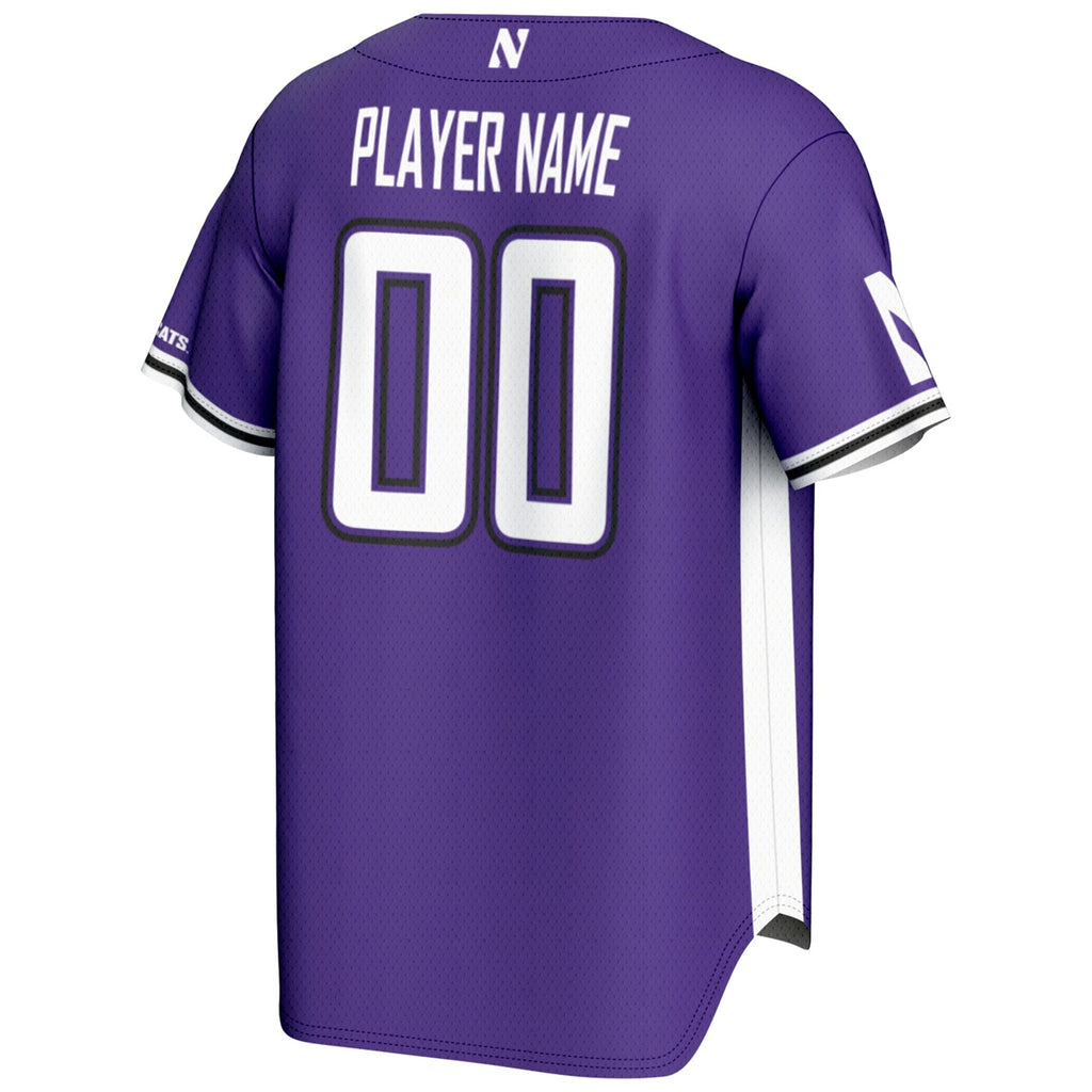 Northwestern Wildcats NIL Pick-A-Player Lightweight Baseball Jersey - Purple