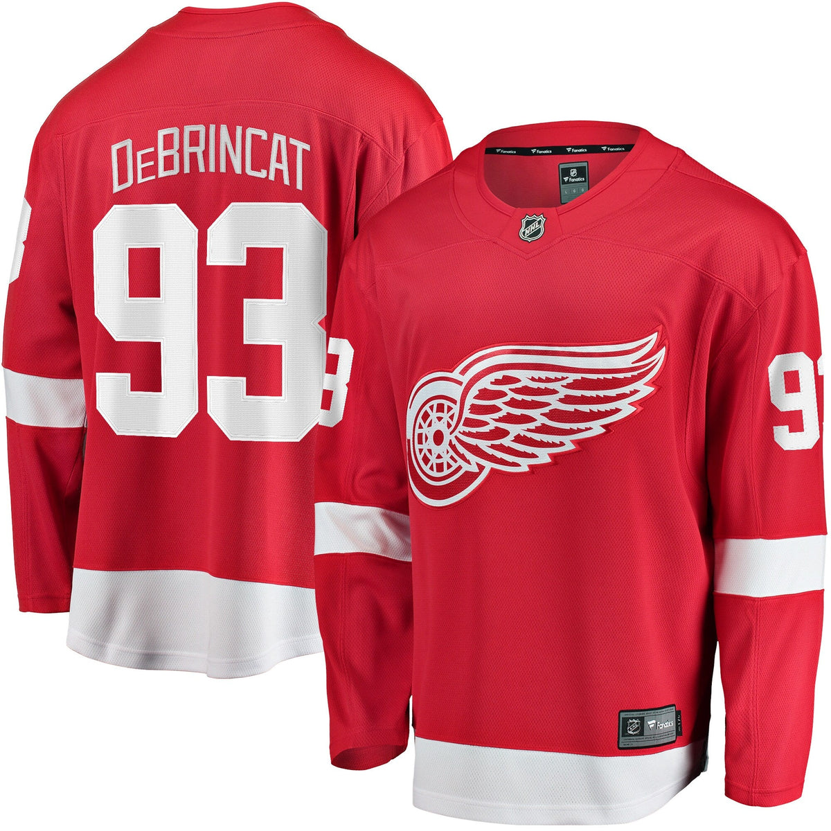Detroit Red Wings Alex DeBrincat Red Breakaway Hockey Jersey
