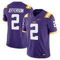 Justin Jefferson Purple LSU Tigers Alumni Game Jersey