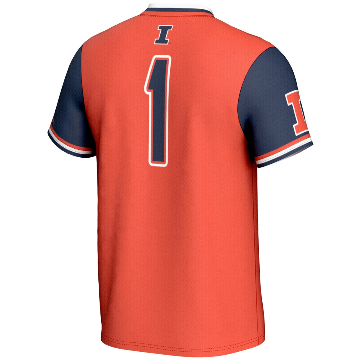 #1 Illinois Fighting Illini Lightweight Softball Jersey - Orange