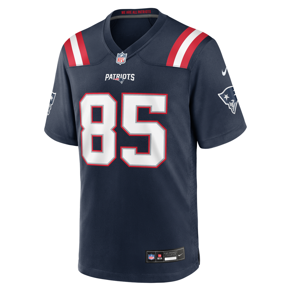 New England Patriots Hunter Henry Navy Team Game Football Jersey