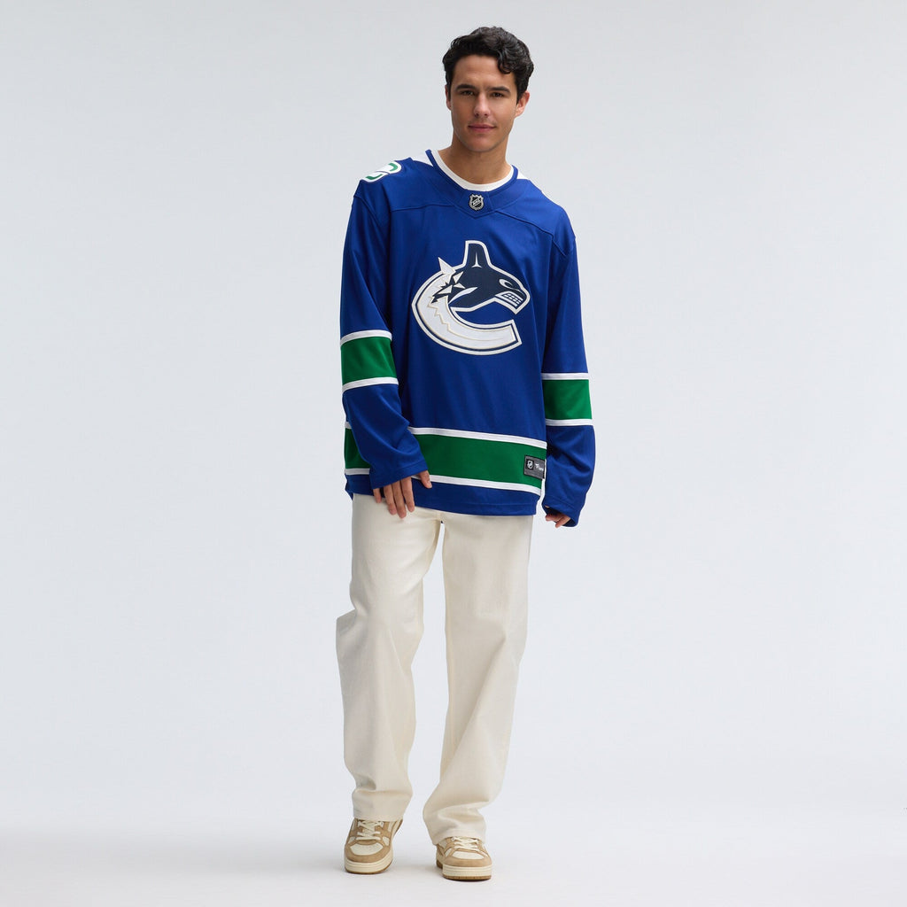 Vancouver Canucks Blue Home Team Breakaway Hockey Jersey