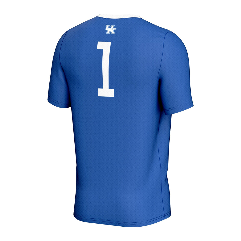 #1 Kentucky Wildcats Lightweight Soccer Fashion Jersey - Royal