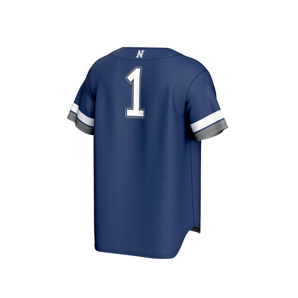 #1 Nevada Wolf Pack Lightweight Collegiate Baseball Fashion Jersey - Navy