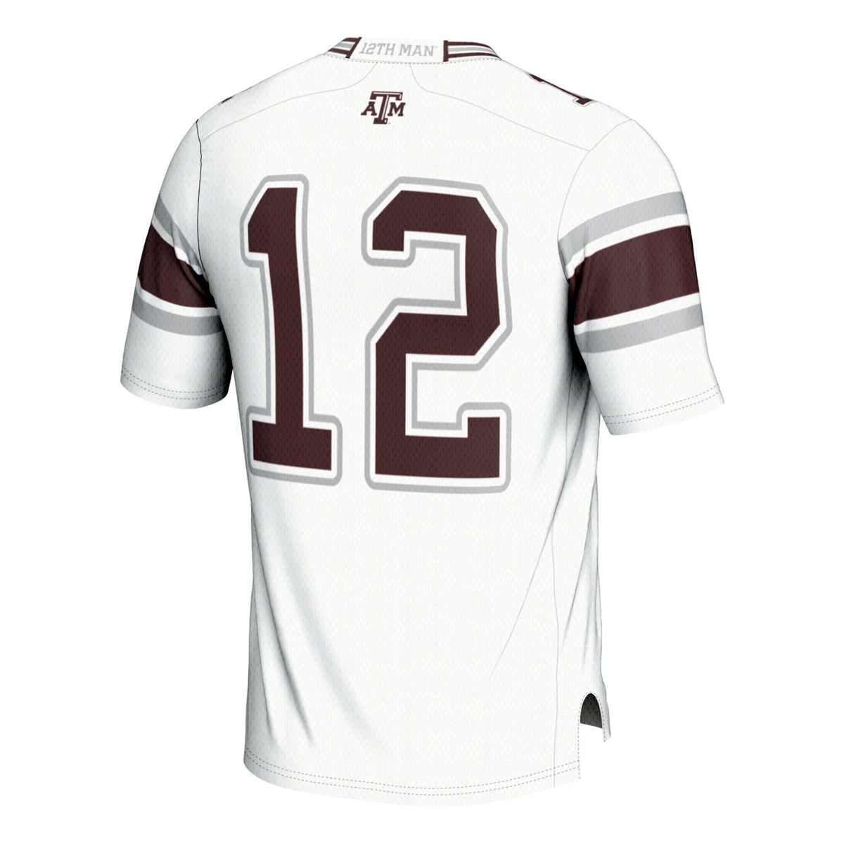 #12 White Texas A&M Aggies Football Lightweight Fashion Jersey