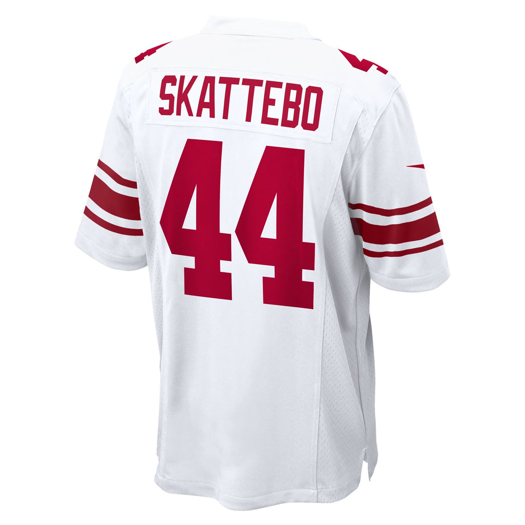 New York Giants Cam Skattebo White Game Football Jersey