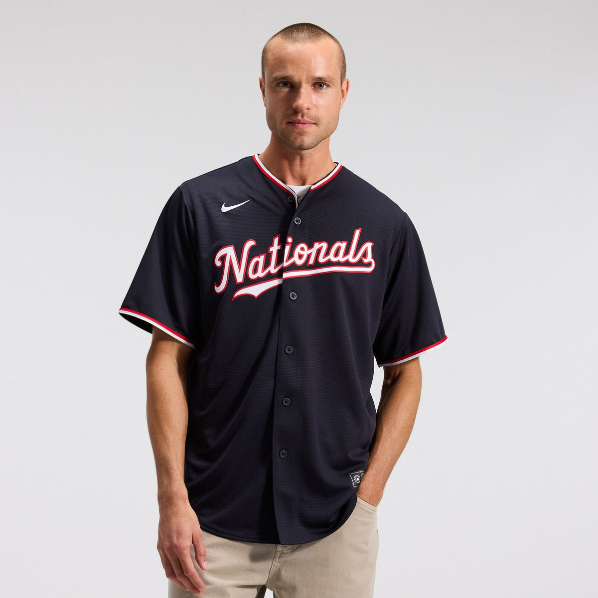 Washington Nationals Dylan Crews Navy Alternate Replica Baseball Jersey