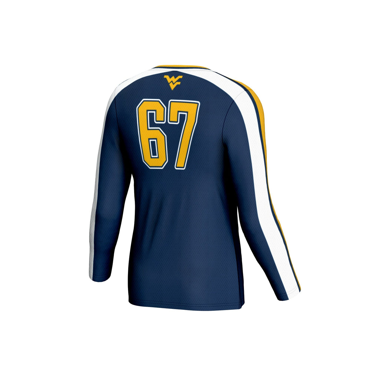 West Virginia Mountaineers #67 Lightweight Volleyball Fashion Jersey - Navy