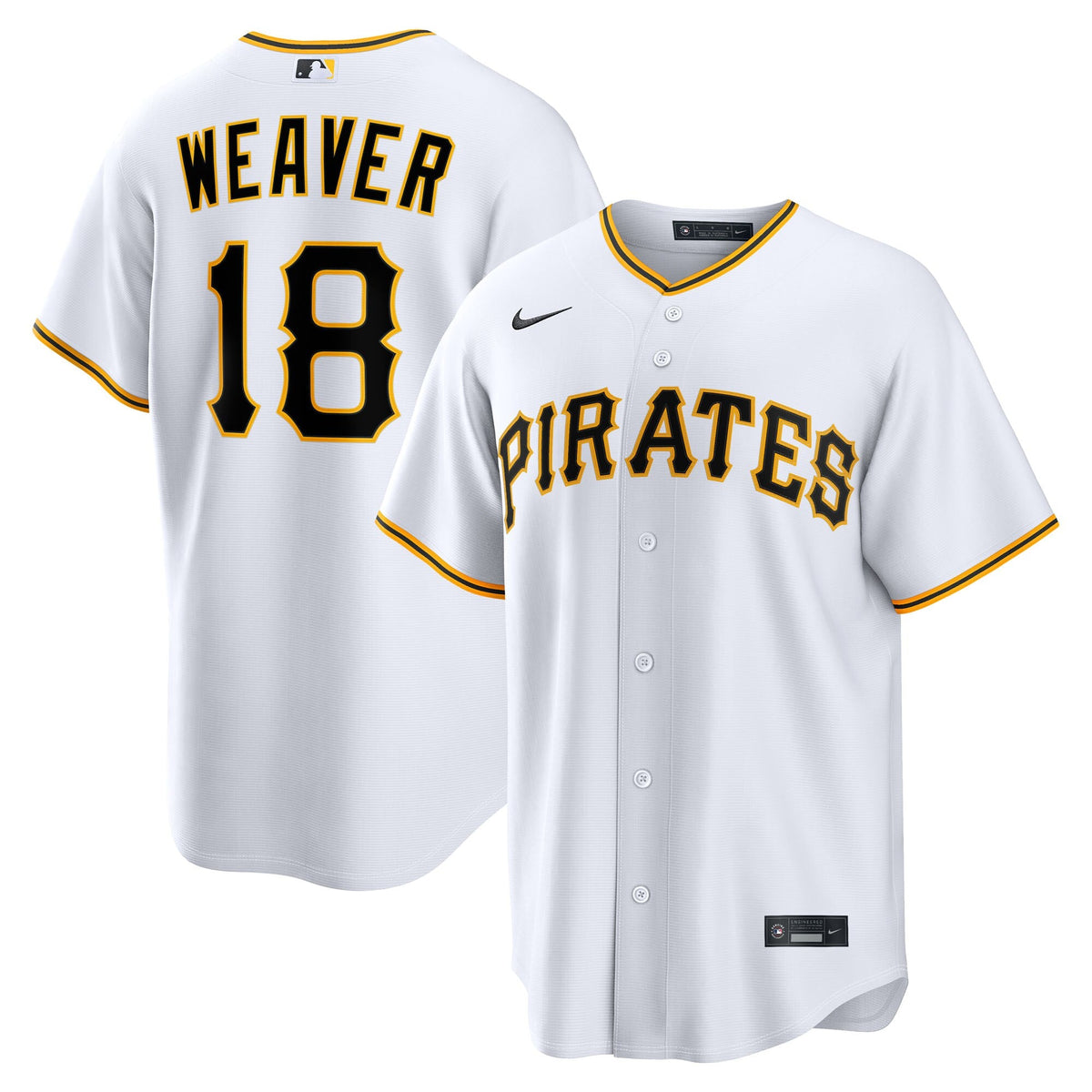 Pittsburgh Pirates Luke Weaver White Home Replica Baseball Jersey