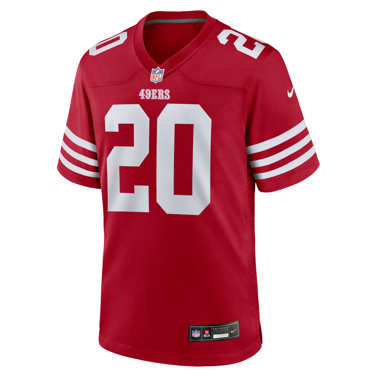 San Francisco 49ers Upton Stout Scarlet Team Game Football Jersey