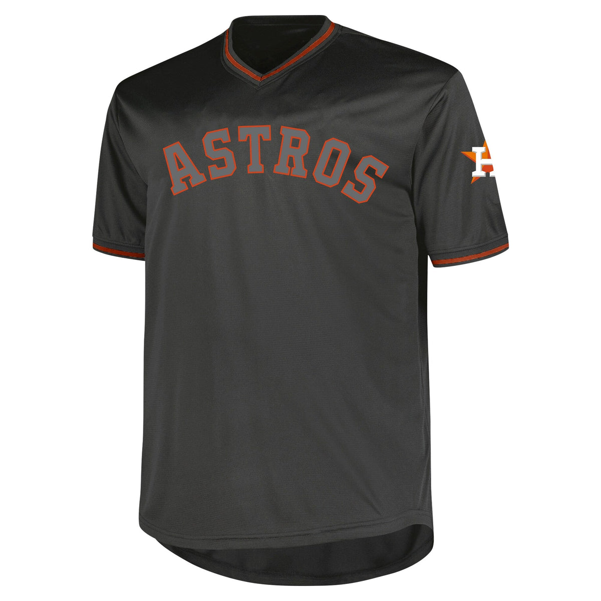 Houston Astros Profile Charcoal Big & Tall Pop Fashion Baseball Jersey