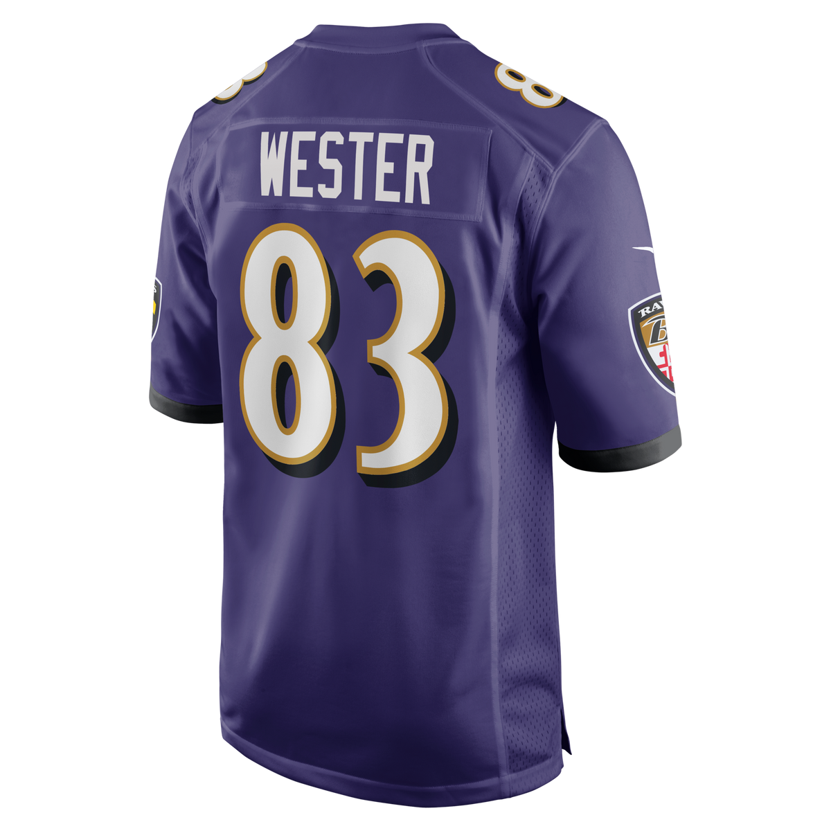 Baltimore Ravens LaJohntay Wester Purple Team Game Football Jersey