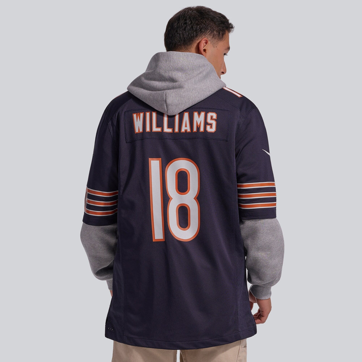 Chicago Bears Caleb Williams Navy Player Game Football Jersey